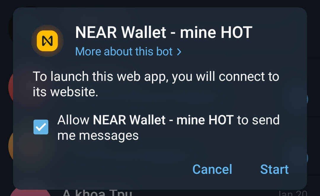 create here wallet for mining hot token